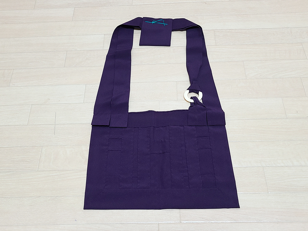 正絹　駒絽　紫　臨済宗　1尺絡子 正絹 駒絽 紫 臨済宗 1尺絡子