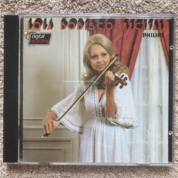 西独・青盤 PHILIPS★ボベスコ:ローラ・ボベスコ・リサイタル★LOLA BOBESCO RECITAL 410 457-2 Made in W.Germany