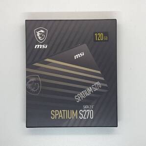 【新品・未開封品】msi SPATIUM S270 2.5" 内蔵SSD 120GB | SATA III 2.5インチ ソリッドステートドライブ