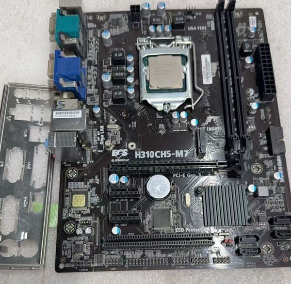 M694 中古良品マザーボードセット Corei5-8400 CPU内蔵 + BCS H310CH5-M7 動作確認済・Win10認証