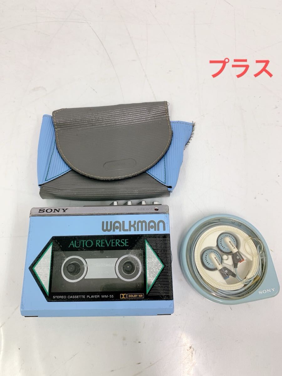 SONY WALKMAN 高音質 カセットウォークマン WM-55 BLUE Yahoo!オークション -「sony wm-55」の落札相場・落札価格