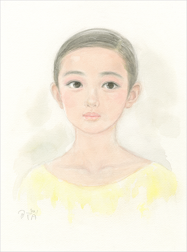 絵画 アクリル画 原画 少女 おおた慶文 「白さざんか」 Yahoo!オークション -「おおた慶文 原画」の落札相場・落札価格