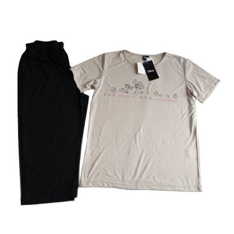 新品 Disney チップ&デール 半袖 パジャマ M ルームウェア Tシャツ パンツ ステテコ レディース ディズニー