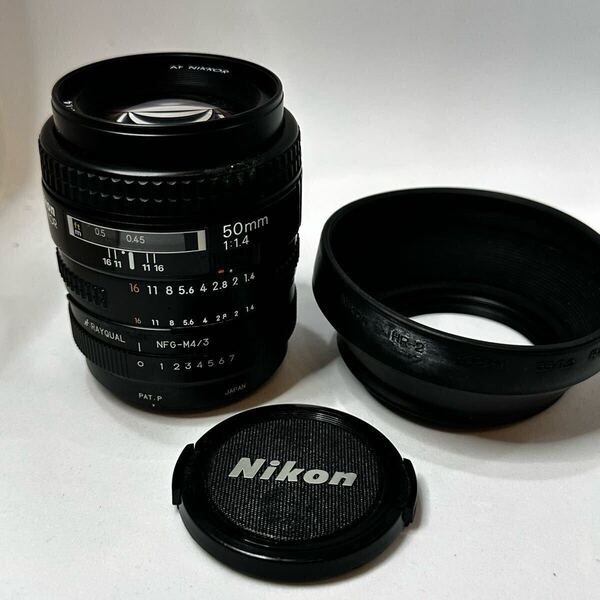@AF NIKKOR 50mm F1.4 + フード付き(おまけ)