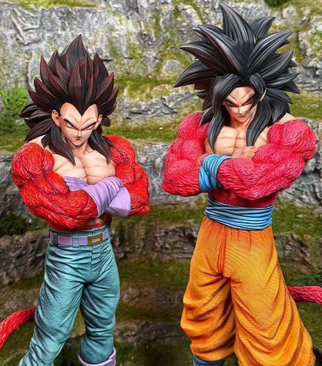 ドラゴンボール 孫悟空 ベジータ スーパーサイヤ人4 二体 フィギュア