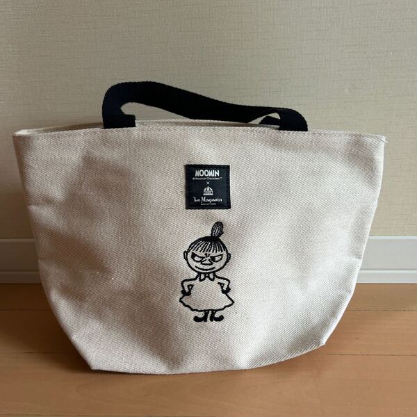 新品 リトルミー MOOMIN トートバック InRed付録 トートバッグ ムーミン×アダムエロペルマガザン特製 刺繍 ランチバッグ
