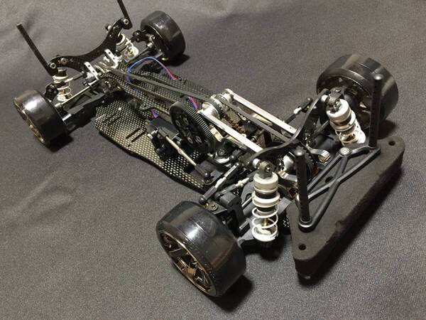 メンテ済み 1/10スケール Alex CER D08 シルバー(ドリフトタイヤ/サーボ付き ARD COMET D-like アレックスレーシングデザイン ドリラジ