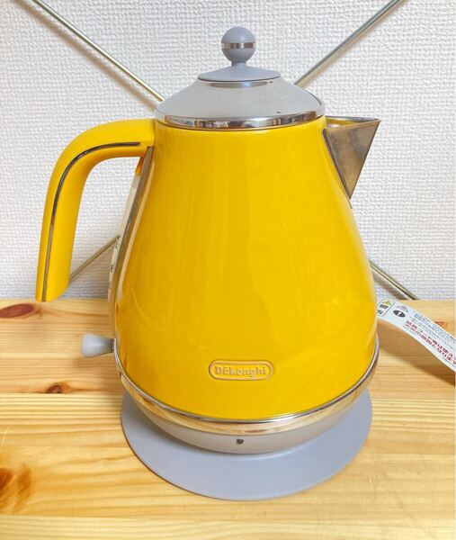 超激レア!! DeLonghi デロンギ 電気ケトル KBOC1200J ニューヨークイエロー アイコナ キャピタルズ