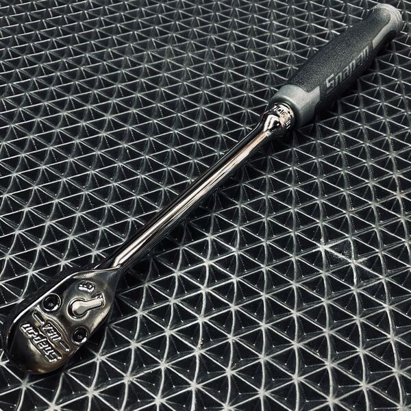 未使用保管品 Snap-on ラチェットハンドル FHLD100 グレー 3/8 ロングラチェット スナップオン