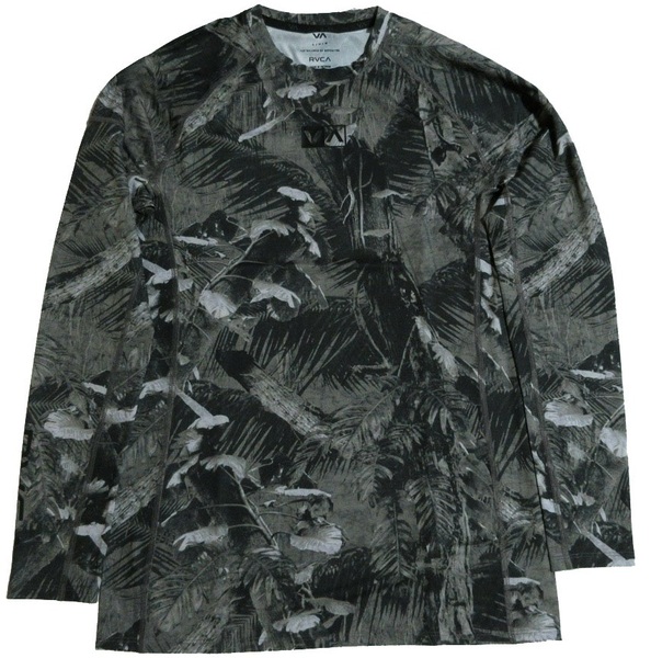 ルーカ メンズ ハワイ ラッシュガード Lサイズ UVカット ストレッチ 長袖 RVCA BE041855