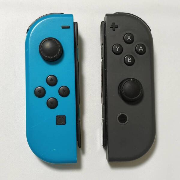 送料無料 動作確認済み Nintendo Switch ニンテンドー スイッチ Joy-Con ジョイコン 純正 ネオンブルー グレー L R セット 中古
