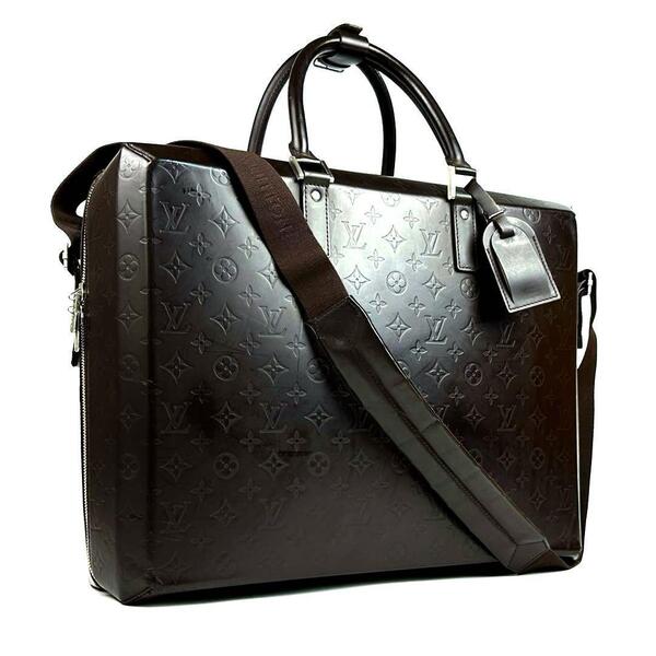 美品 LOUIS VUITTON ルイヴィトン モノグラムグラセ リッキー M46560 ビジネスバッグ ハンドバッグ ショルダーバッグ 書類鞄 男女兼用 革