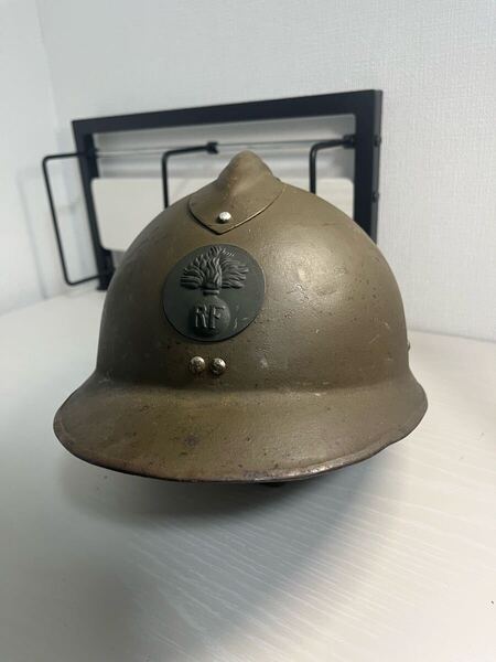 ww2 フランス軍 M26 エイドリアンヘルメット ドイツ軍 第二次世界大戦 ミリタリー サバゲー 鉄帽 ヘルメット 当時物?