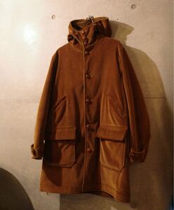South2 west8 コーデュロイ フード コート M ブラウン 茶 起毛