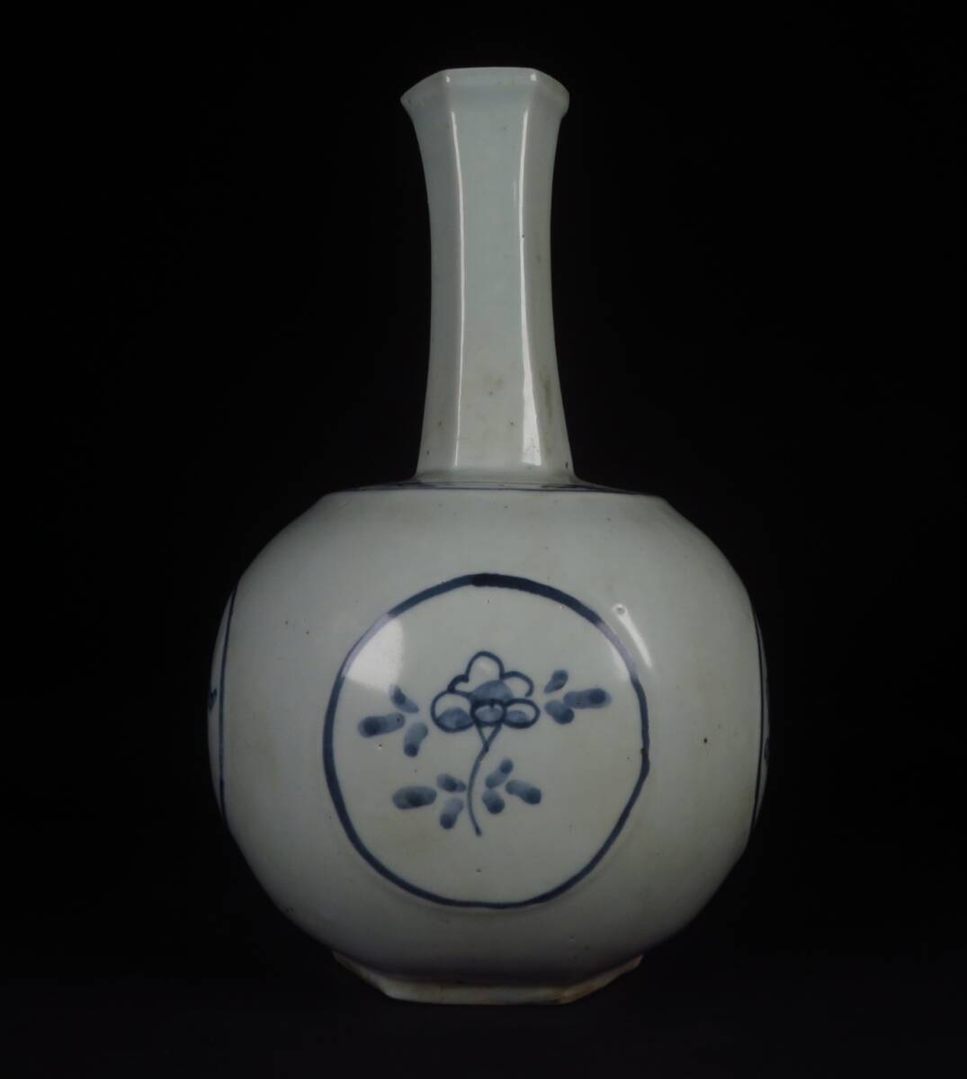 朝鮮陶器 染付青花雲堂手 壺 工芸品