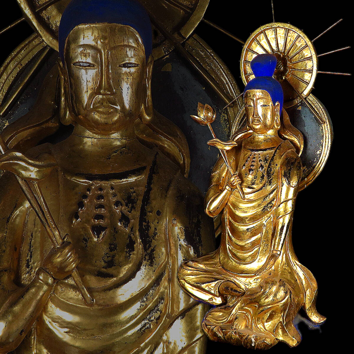 ♥陶製 とても古い 仏像 1 座像 仏様 仏壇 仏具 骨董