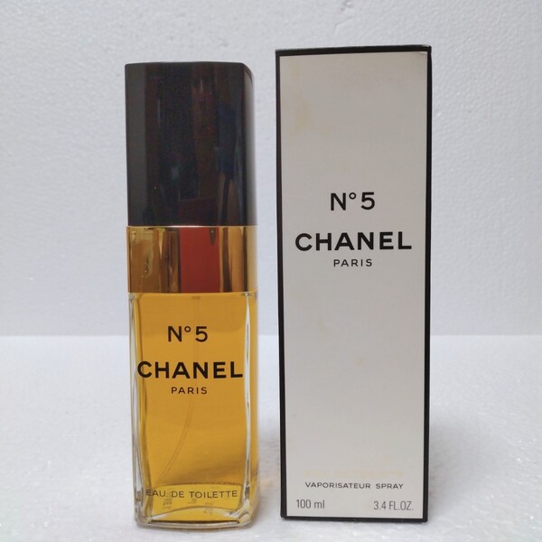 シャネル No5 オードトワレ EDT 100ml CHANEL No.5 5番 ほぼ満タン 箱に多少シミあります 送料無料