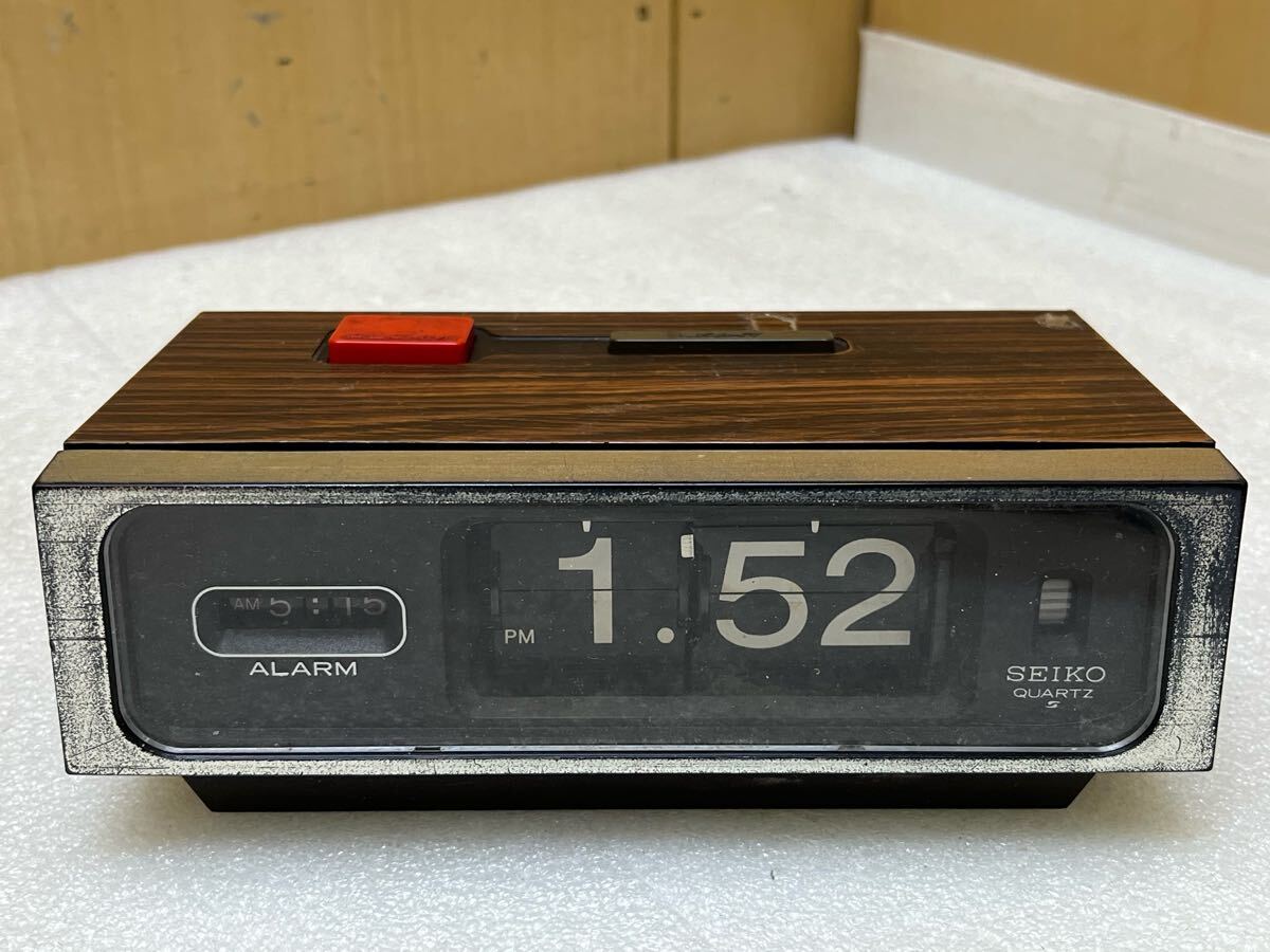 【レア 新品 SEIKO】パタパタ時計 QN451R 動作確認済み Yahoo!オークション -「seikoパタパタ時計」(アナログ) (置時計