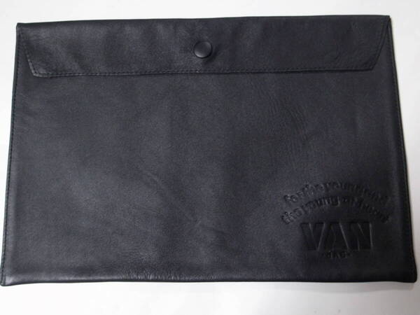 【送料無料】【非売品】★VAN JAC ヴァンヂャケット★レザーケース★ブラック★VAN JACKET