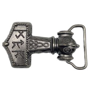 ◆新品/送料無料◆ ベルトバックル のみ メンズ レディース カジュアル アメリカン ビンテージ 面白系トールハンマー 銀シルバー