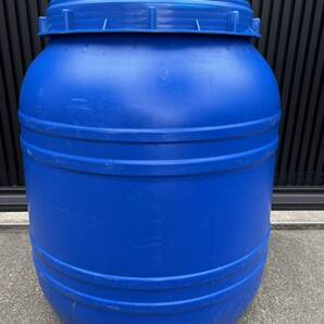 タンク 青色 約185L 雨水 サイズ0 樹脂製 メダカ 貯水 貯蔵 保管 濾過 菜園 リユース