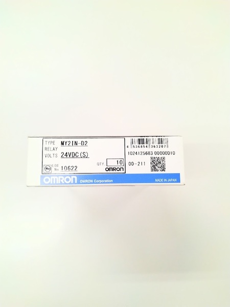 正規代理店購入 オムロン ミニパワーリレー MY2IN-D2 24VDC(S)10個