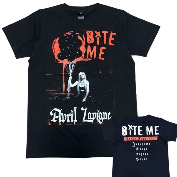 新品同■Avril Lavigne■Japan Tour 2022 Tシャツ M 黒 ブラック Love Sux TOUR AVRIL LAVIGNE オフィシャル 男女兼用 バンT バンドTシャツ