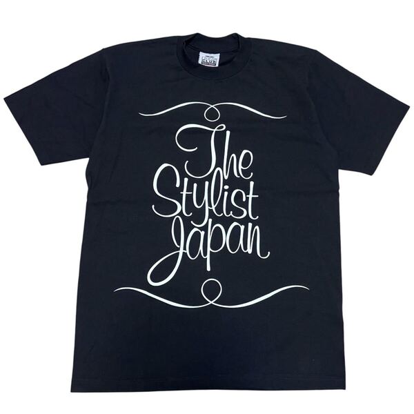 美品■スタイリストジャパン■PRO CLUB ヘビーウェイト Tシャツ M 黒 ブラック The Stylist Japan ロゴプリント SHORT SLEEVE TEE