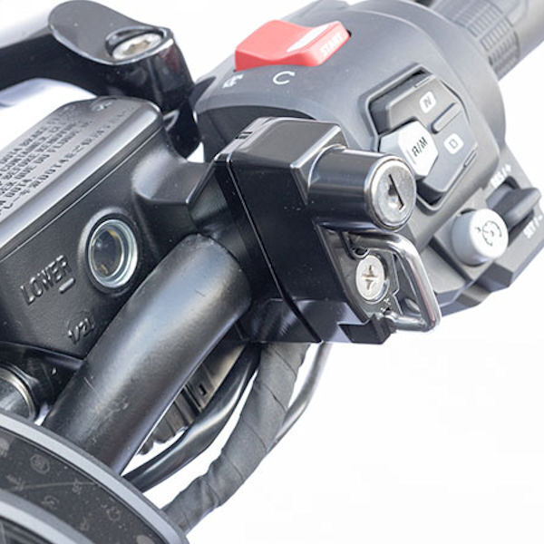 キジマ KIJIMA 303-1607 ヘルメットロック ブラック レバーホルダー用 インチ ホンダ レブル250/500/1100