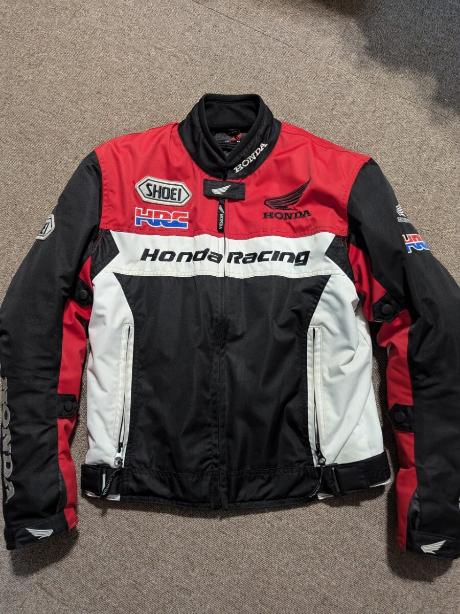 Honda Racing バイクメッシュジャケット 赤/黒/白 Yahoo!オークション -「honda ジャケット」(Lサイズ) (メッシュ