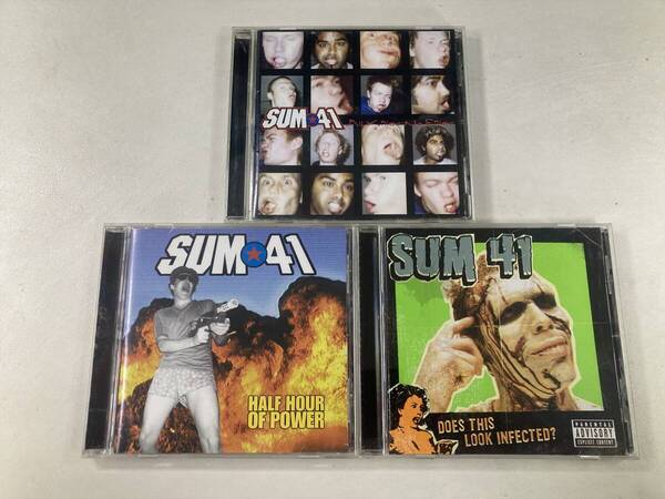 【W0063】SUM 41 CD アルバム 国内盤 3枚セット●Half Hour of Power●All Killer No Filler●Does This Look Infected?