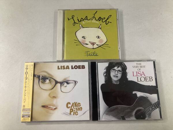 【W0078】リサ・ローブ CD アルバム 3枚セット●Lisa Loeb●Tails●Cake and Pie●The Very Best of Lisa Loeb