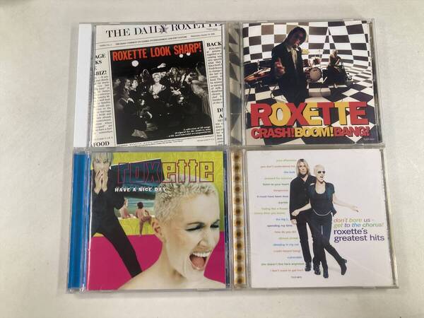 【W0080】ロクセット CD アルバム 国内盤 4枚セット●Roxette●Look Sharp!●Crash! Boom! Bang!●Have A Nice Day●Greatest Hits