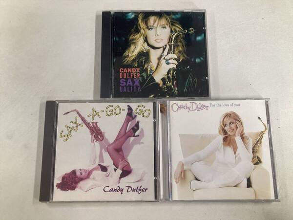 【W0092】キャンディ・ダルファー CD アルバム 3枚セット●Candy Dulfer●Saxuality●Sax-a-go-go●For The Love Of You