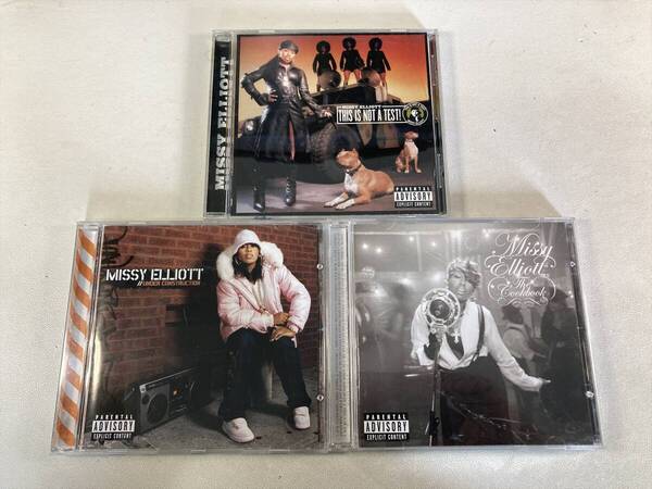 【W9298】ミッシー・エリオット CD アルバム 3枚セット●Missy Elliott●This Is Not A Test!●Under Construction●The Cookbook