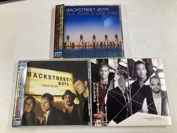 【W0103】バックストリート・ボーイズ CD アルバム 国内盤 帯付き 3枚セット●Backstreet Boys●In A World Like This●This Is Us