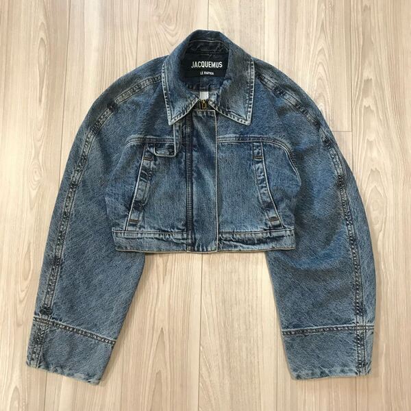 JACQUEMUS LE RAPHIA LA VESTE DE NIM LA VESTE DE NIMES MEIO Denim Jacket ジャックムス デニム ジャケット ブルゾン ライダース Gジャン