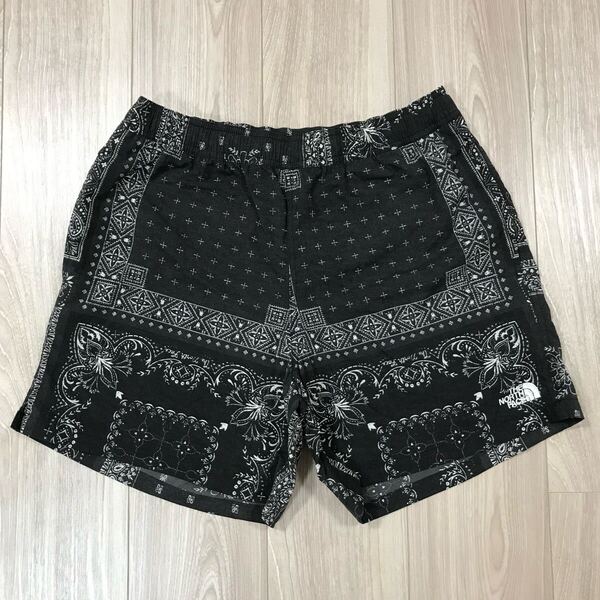 THE NORTH FACE Novelty Versatile Short Black L ノースフェイス バーサタイル ショーツ ショートパンツ ノベルティ バンダナ ペイズリー