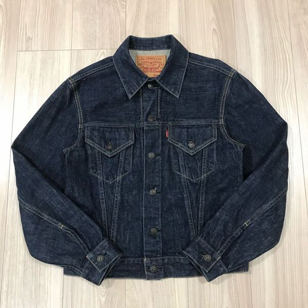 Levi's Levis 557 3rd 71557-02 38 JAPAN bigE J58 60s 復帰 濃紺 リーバイス デニム ジャケット サード 日本製 レプリカ ビッグE Gジャン