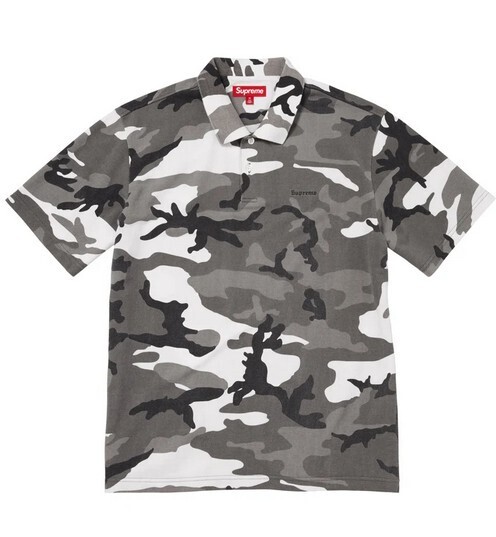 送料無料【スノーカモ・XXL】Washed Camo Polo supreme 25ss 国内 新品未開封 シュプリーム ウォッシュド カモ ポロ Snow Camo ポロシャツ