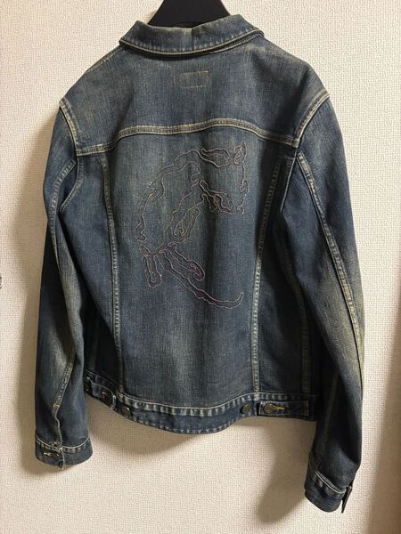 激レアxl 13aw saint laurent paris デニムジャケット サンローランパリ エディスリマン ブルゾン