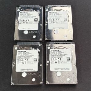 中古HDD 500GB 4個セット 2.5インチ TOSHIBA 動作正常 使用時間少なめ