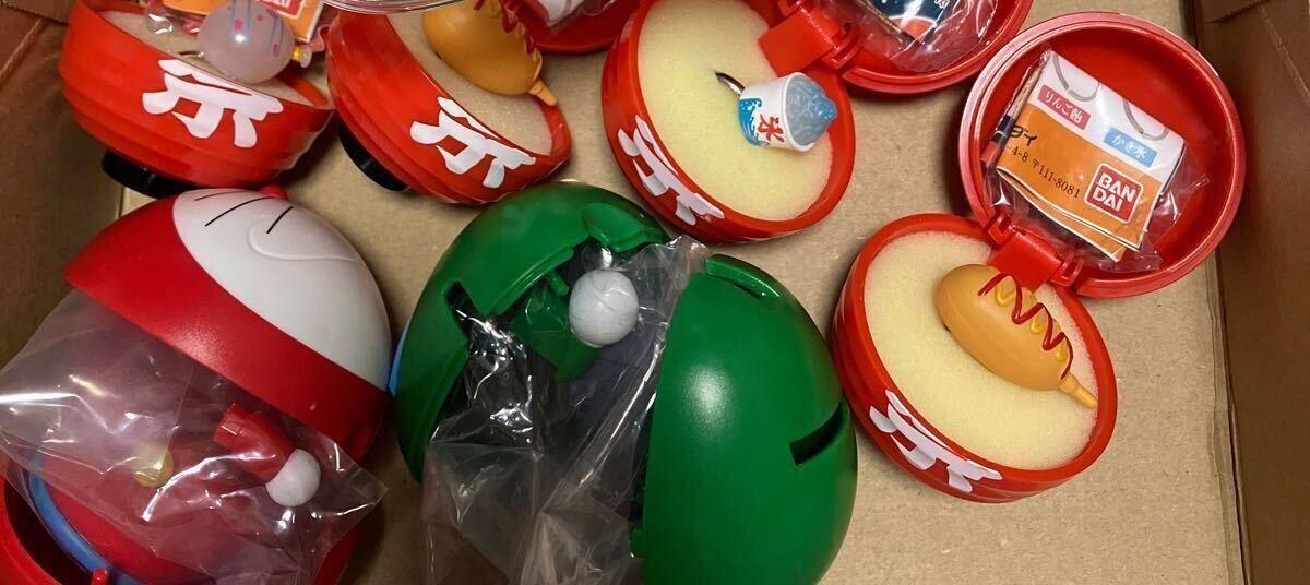 ころばし屋、ミニドラえもん、お祭りング（かき氷1、ヨーヨー1、ホットドッグ2）