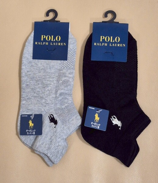新品 未使用 タグ付き 女性 POLO RALPH LAUREN ポロ ラルフローレン ショートソックス 2足セット 送料無料