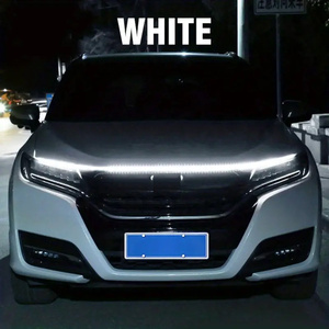車用 LEDテープライト ボンネットライト 180cm ホワイト 白 カット加工可 12V 防水 ソフト シリコン カーライト おしゃれ 両面テープ t6870