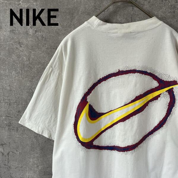 NIKE 90s Tシャツ 半袖 バックプリント Mメンズ スウォッシュロゴ