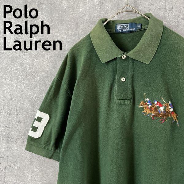 Ralph Lauren 90sポロシャツ デュエルマッチ 半袖 Mメンズ