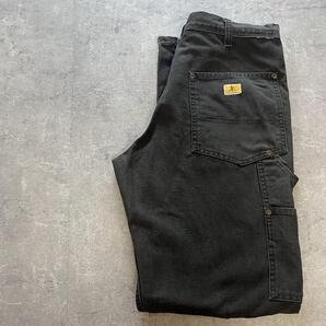 USA製 ダックパンツ ペインターワイド Mメンズ 黒ワークパンツRN49278