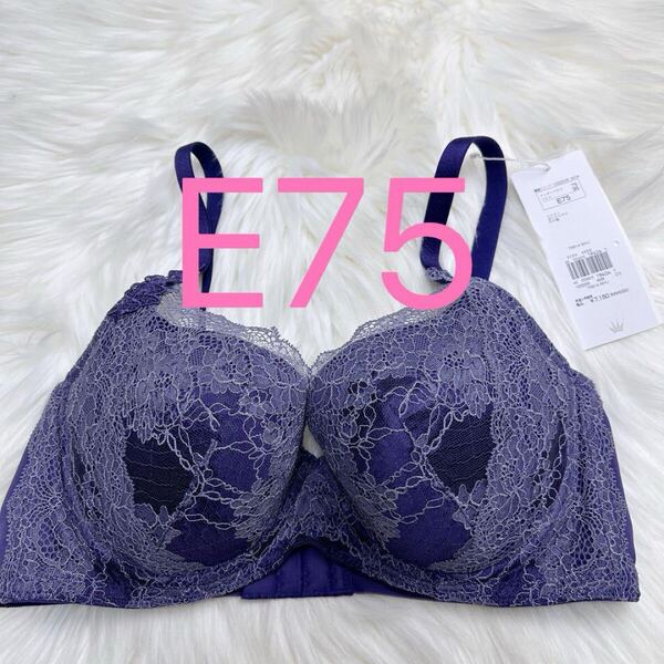 トリンプ 天使のブラ スリムライン614 ブラジャー ダークブルー E75
