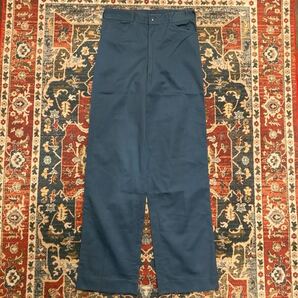 90s カナダ軍 実物 ドレスパンツ 空軍 スラックス チノパン S W72cm ミリタリー ヴィンテージ ブルー ユーティリティ ワークパンツ 00s